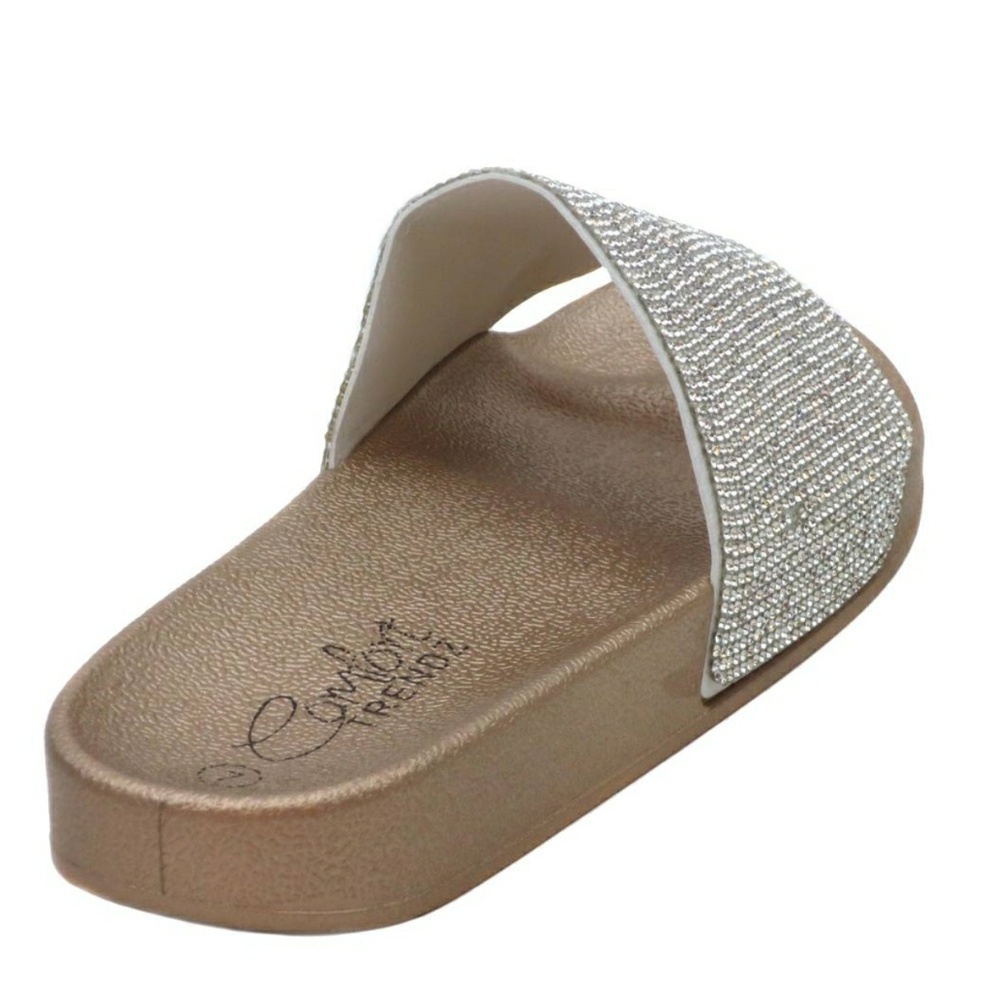 Gold & Rhinestone Slides - Picture 2 of 3